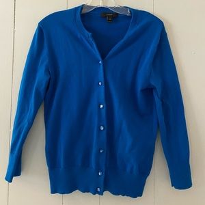 Azure Blue J Crew Jackie Cardigan